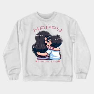 Heartfelt Hug: Celebrating Sibling Love Crewneck Sweatshirt